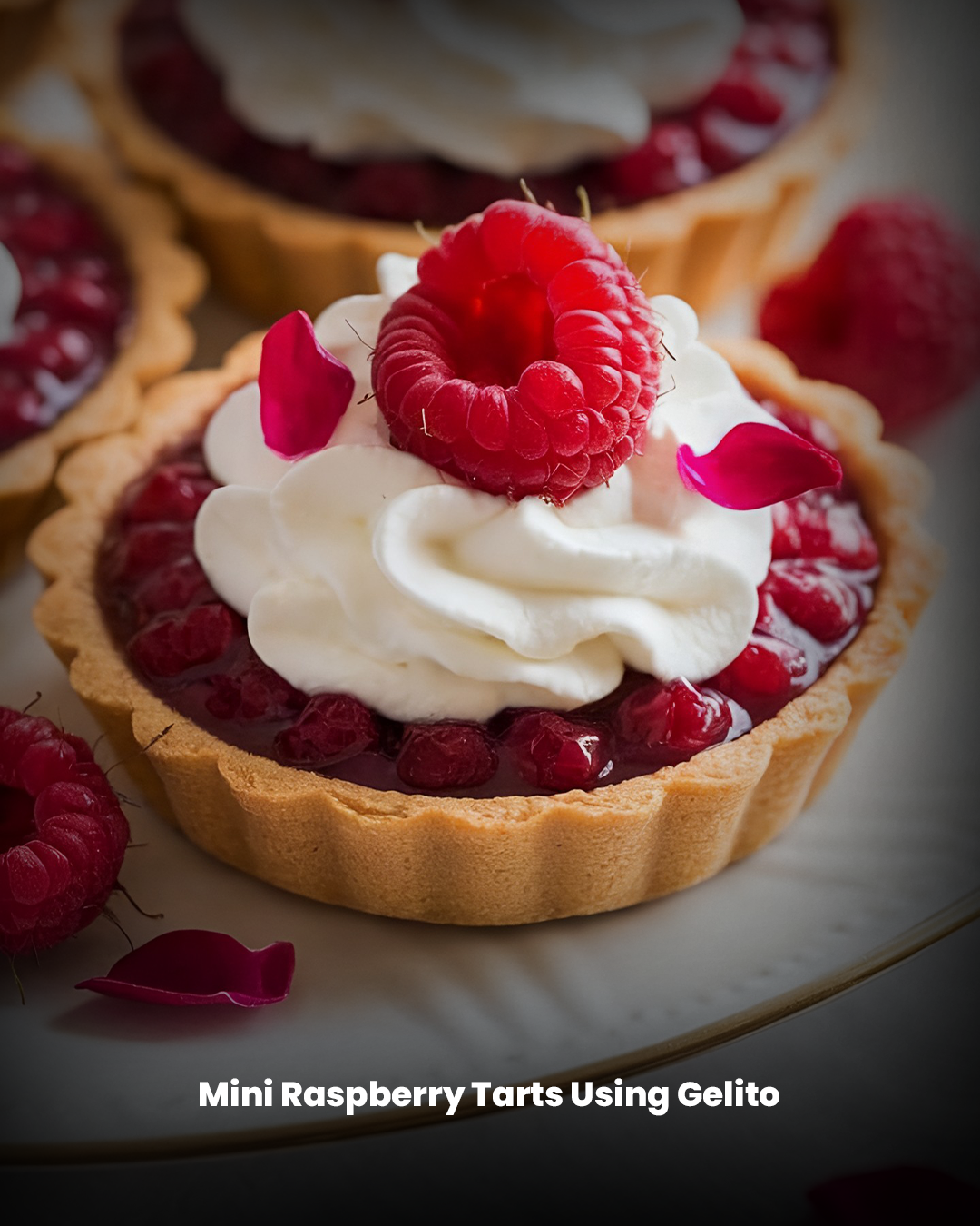 Mini Raspberry Tarts Using Gelito